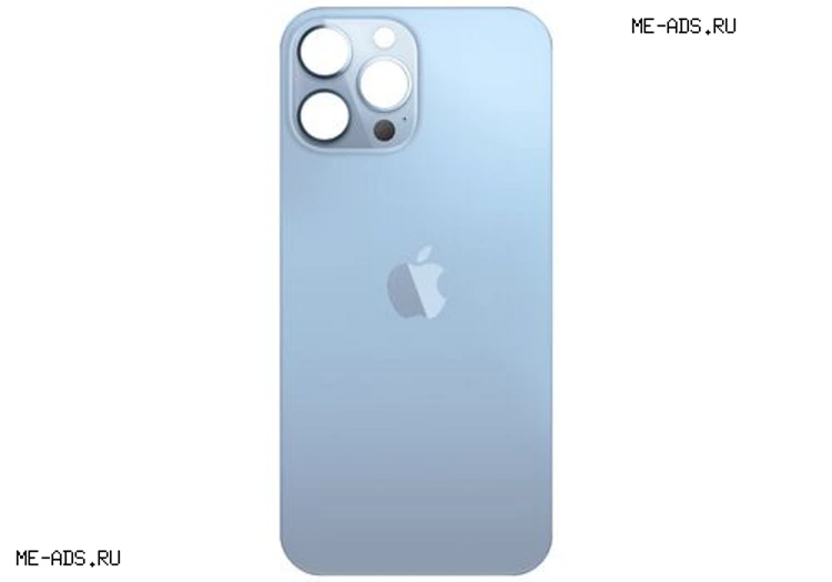 Задняя крышка из стекла iPhone 13 Pro Max (небесно-голубая)