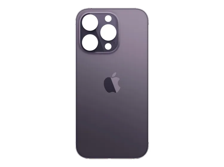 Задняя крышка (стекло) для iPhone 14 Pro (темно-фиолетовая)
