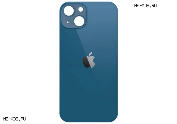 Задняя крышка из стекла iPhone 13 (синяя)